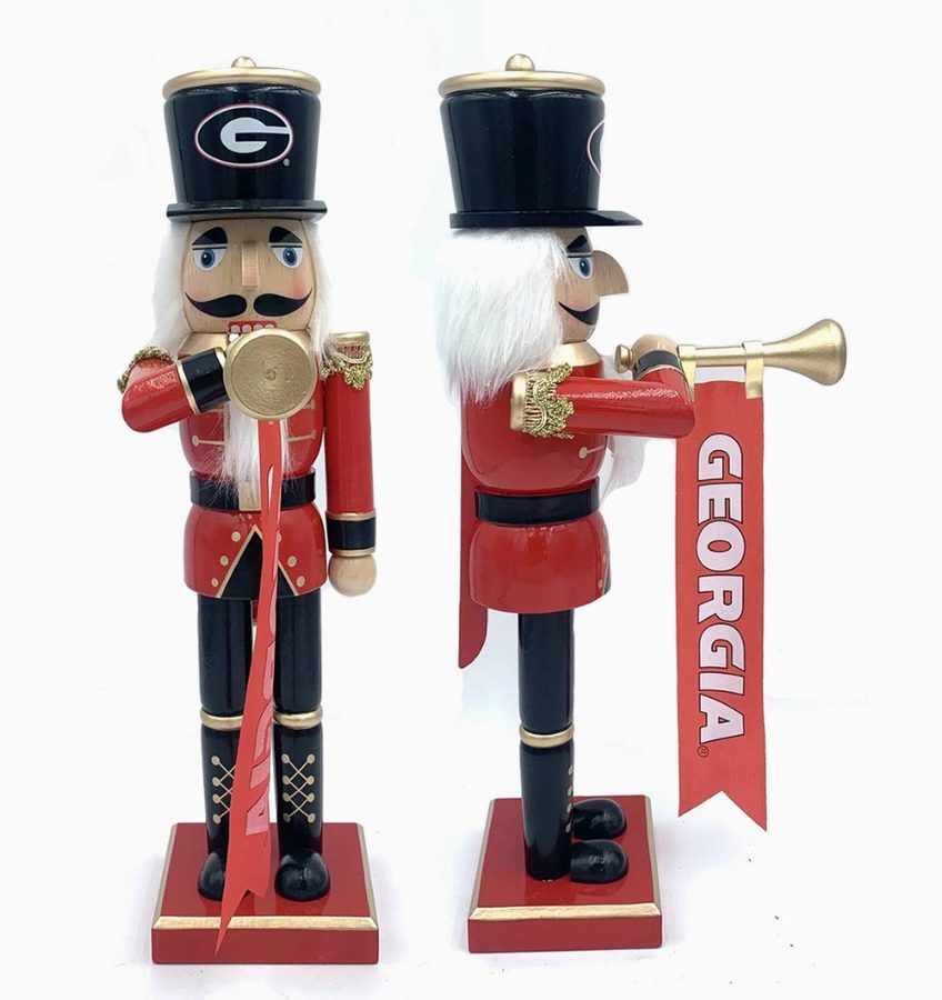 Georgia Bulldogs band nutcracker set